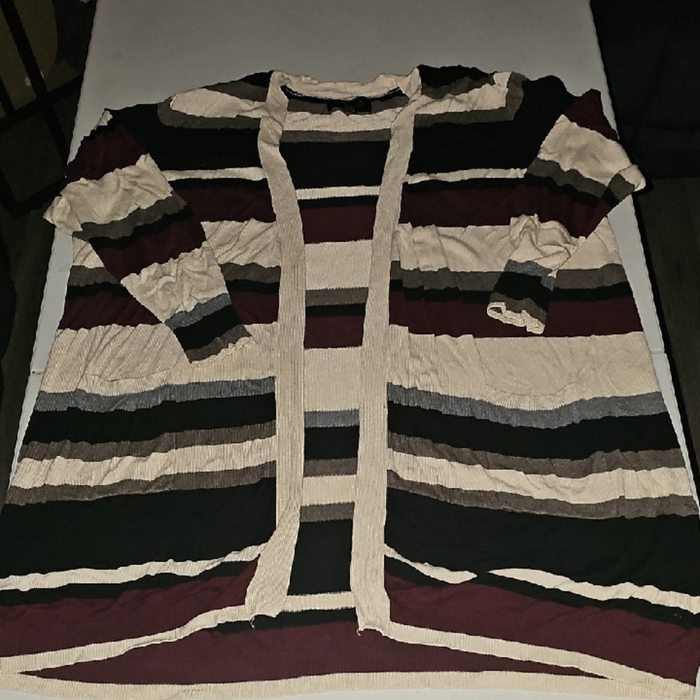 Joseph A  Striped Plus Sz Cardigan. Sz 3x. Great Condition!!